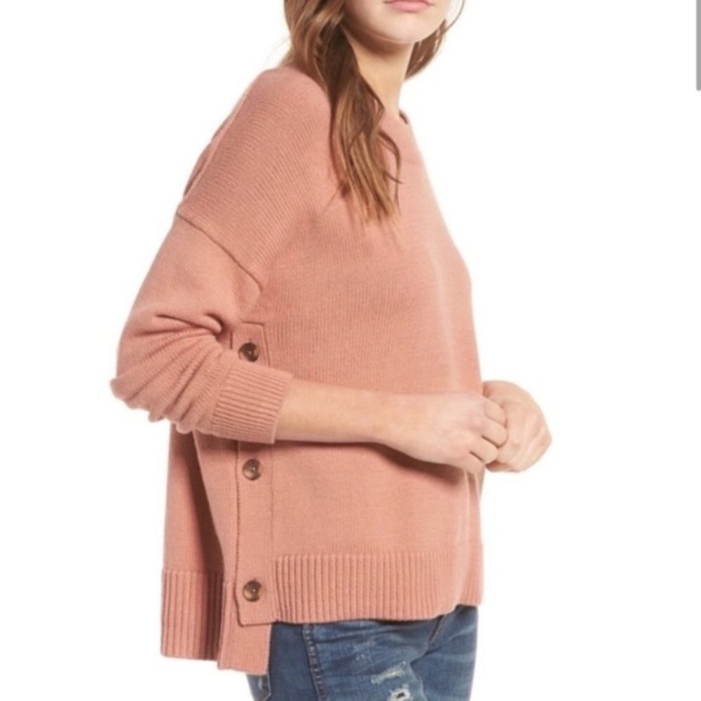 Madewell Pink Crew Neck Sweater
